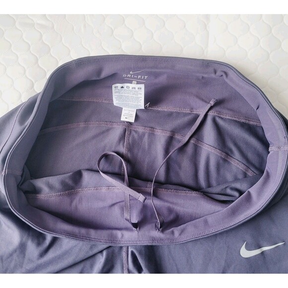 Nike Dri-Fit Women's Running Crop Tights Purple Stretch Plus Size 1X - Picture 8 of 15